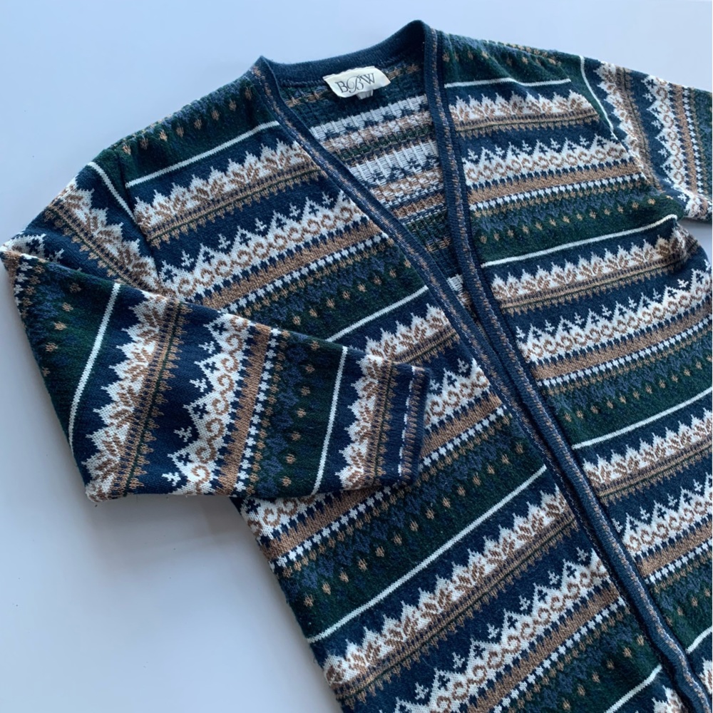 Vintage Patterned Cardigan